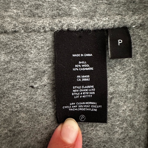 Theory Open Front Coat Double Face Wool Cashmere - Picture 6 of 7